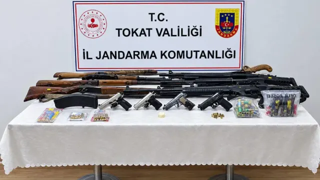 Tokat’ta silah ticareti ve kaçakçılığı operasyonu: 15 gözaltı