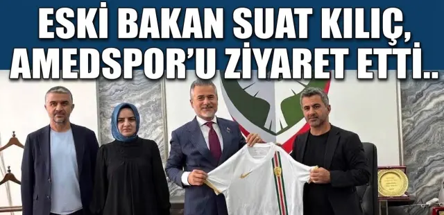 Eski Bakan Suat Kılıç, Amedspor'u ziyaret etti